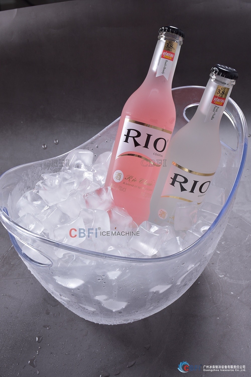 5 tons Commercial Ice Maker Machine / Ice Cube Equipment With 500 Kg Ice Storage Bin Capacity