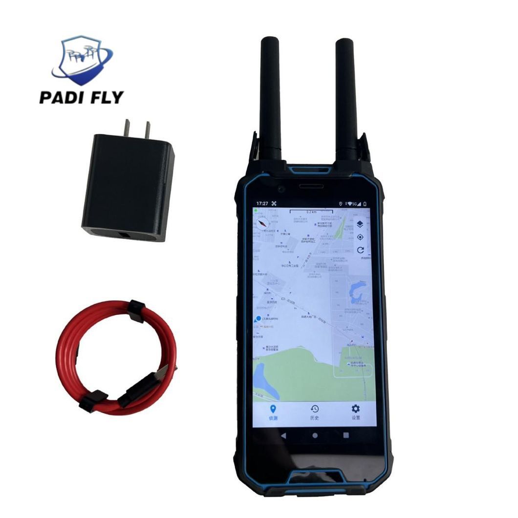 Handheld 2-3km 300-6000MHz Full Frequencies Drone Detector with Large Screen Displays Drone Positioning