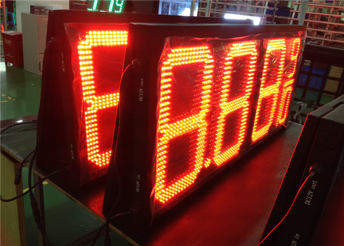 20'' Red / green color LED Gas Station Sign for Fuel advertising Petrol , 8000nits Brightness