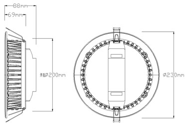High quality LED down light - quality 8 inch recessed led down light