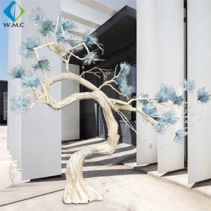 China Antiquity Style Artificial Evergreen Trees , Decorative Pine Trees With Blue Branches on sale