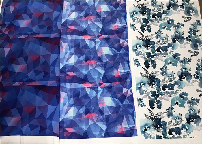 UPF 50 Plus Floral Print Polyester Fabric , Yoga Wear Athleisure Polyester Paisley Fabric