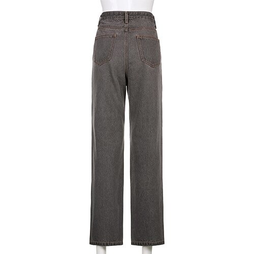 OEM maufactory new European and American women's clothing casual commute love hollow straight tube slim jeans tro