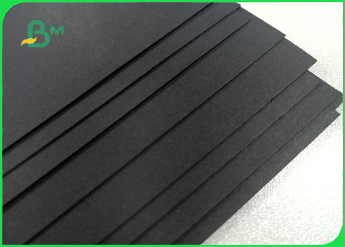 350PT No white spots on the surface no fade  Black stiff paperboard for gift box