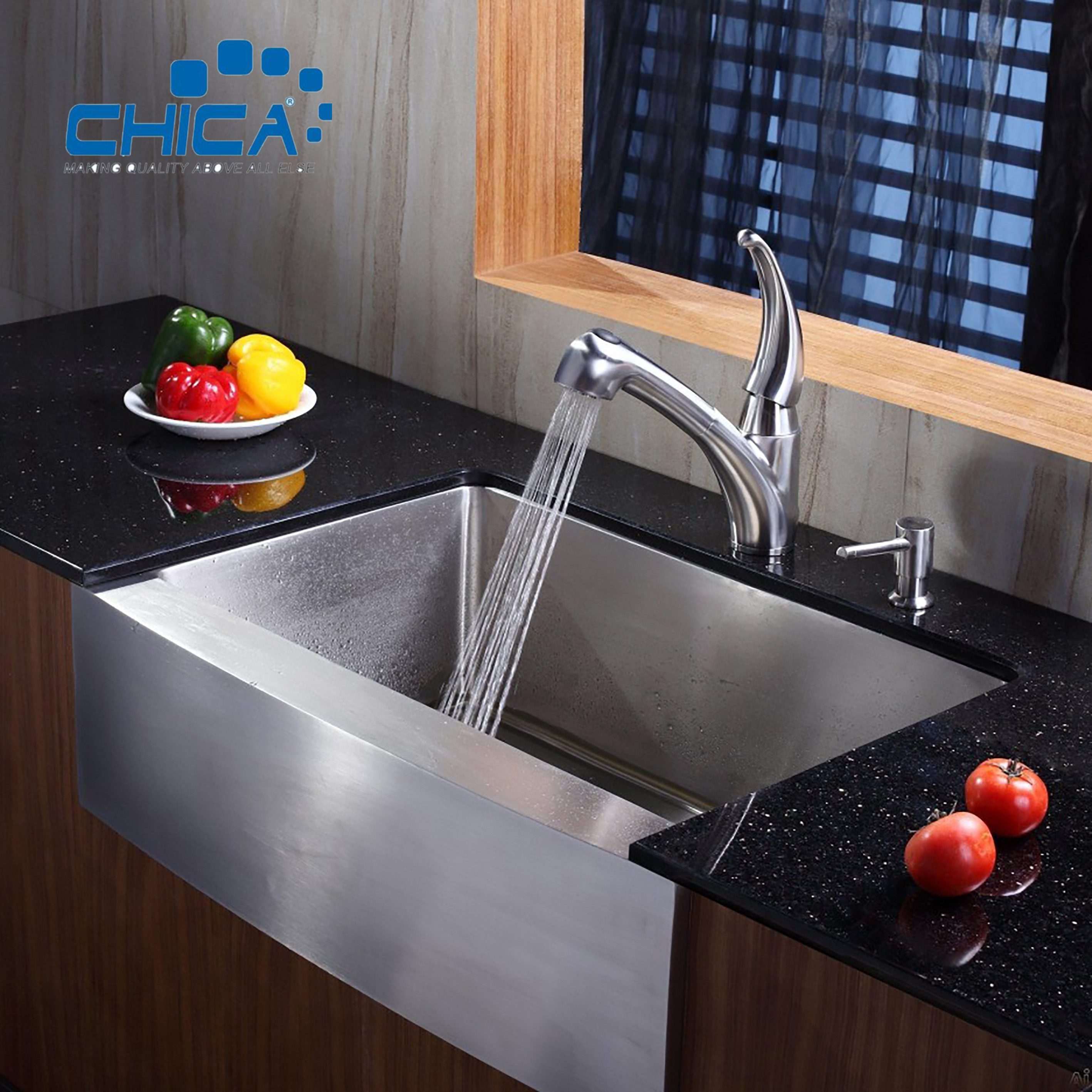 Double Bowl Handmade House Kitchen Sinks Apron Front Stainless Steel Kitchen Sinks