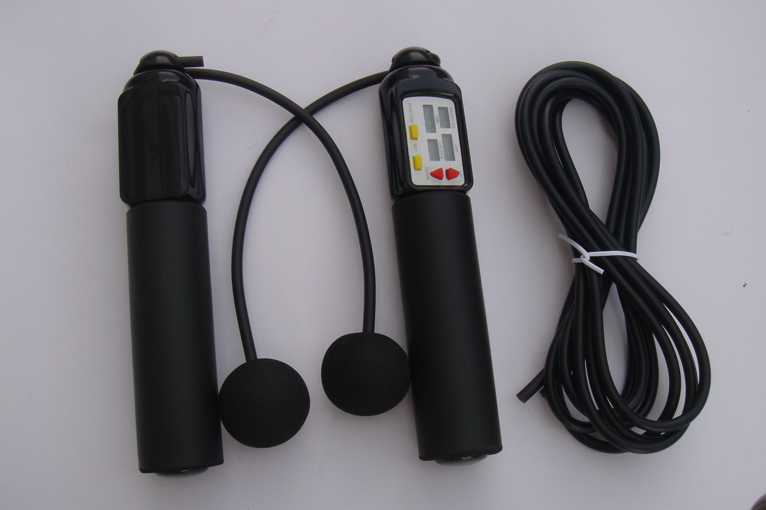 All Black 180mm Bulk Cordless Jump Rope Variable Speed For School Gym