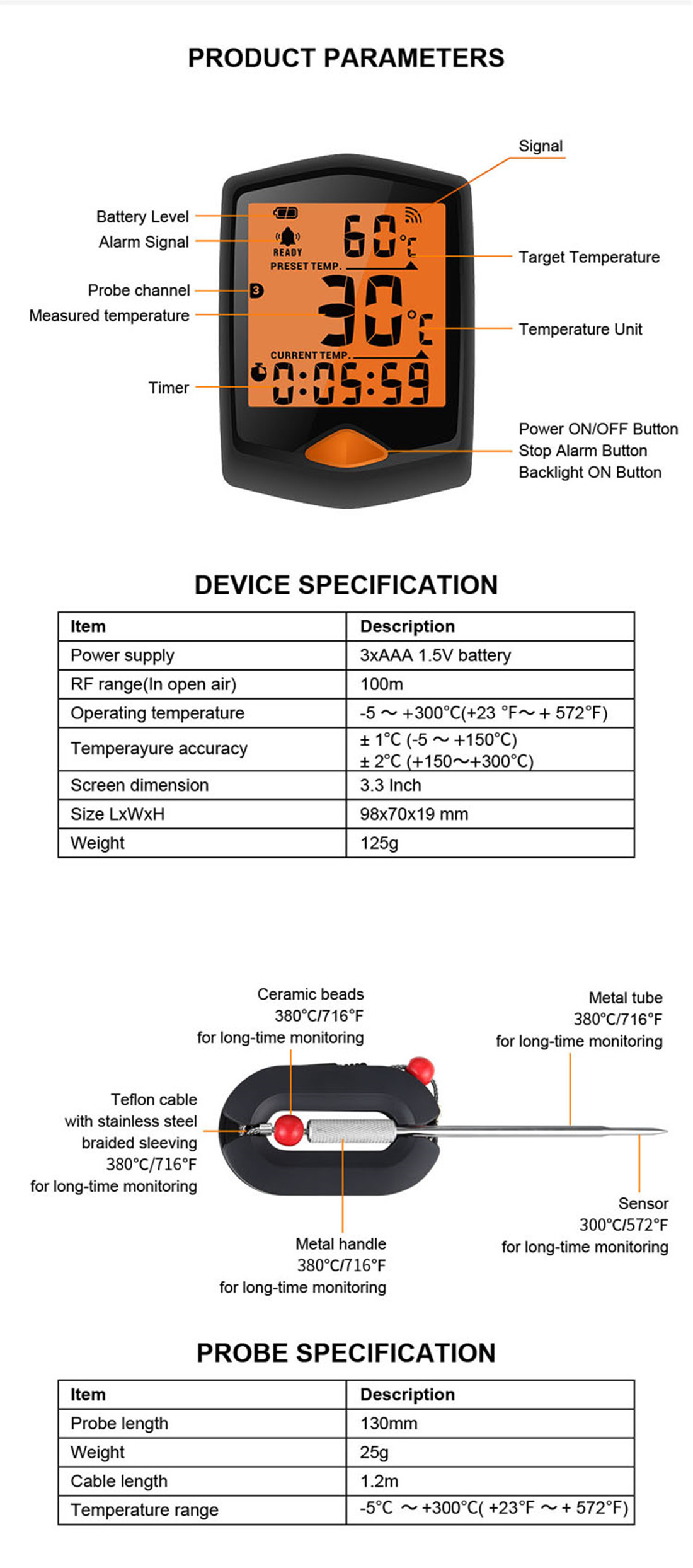 BBQ THERMOMETER(KT00)