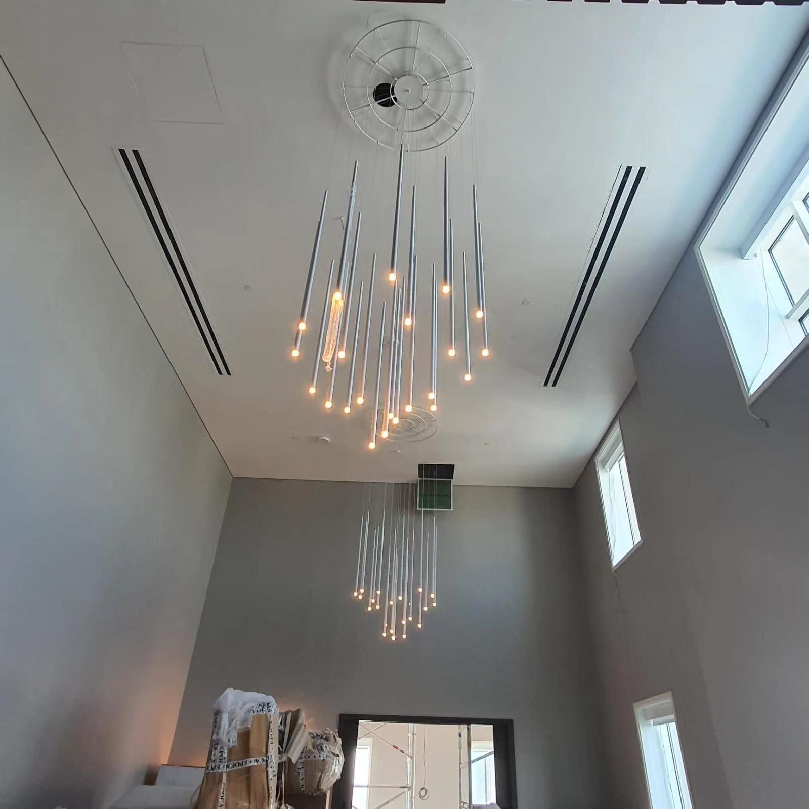 Custom Made Pendant Lights Modern Circular Led Chandelier AC110V To 240V