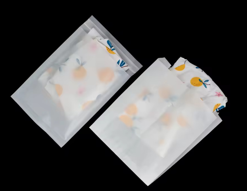 Wood Pulp Wax Lined Paper Bags Glassine Paper Bag Thickness 40g