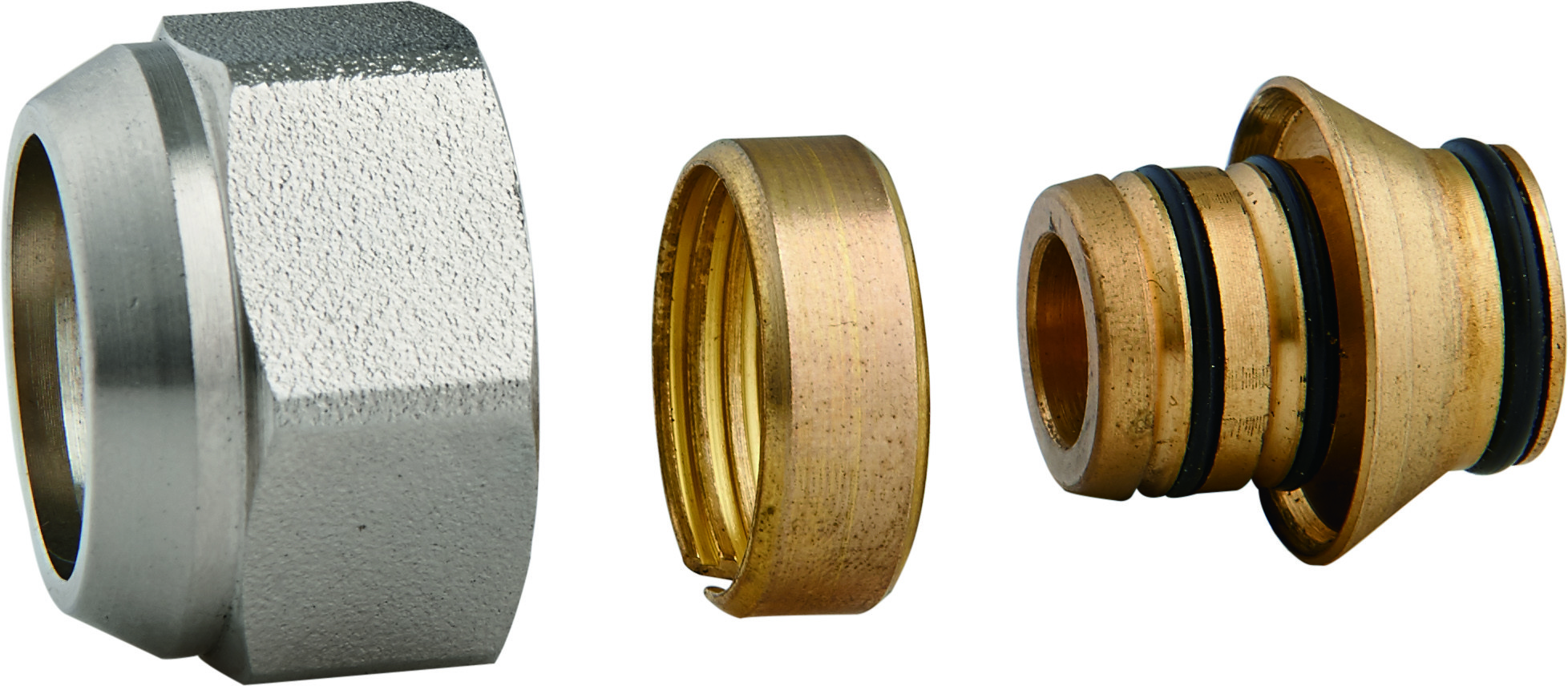 5001 Gas Stove Valve Parts Brass Quick-Connection Adapter for Flexible Plastic Pipe Sizes 12 x 16, 16 x 20, 20 x 25