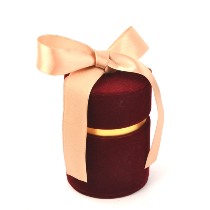 Customized end Cylinder Gift Box Packaging for Preserved Rose Flower Arrangements