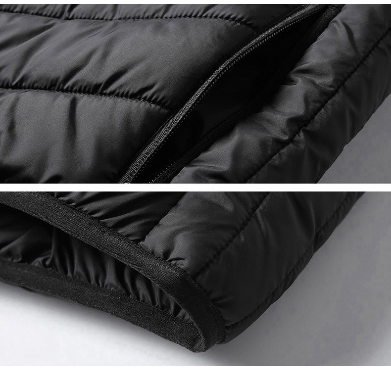 Winter Warm Thermal Rechargeable Usb Heated Full Zip Utility Warmer Padded Quilted Men Vest with Battery Pack