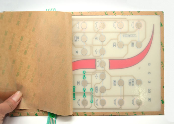 Customized Tactile Membrane Switch Keyboard With Clear Display Window 165x227mm
