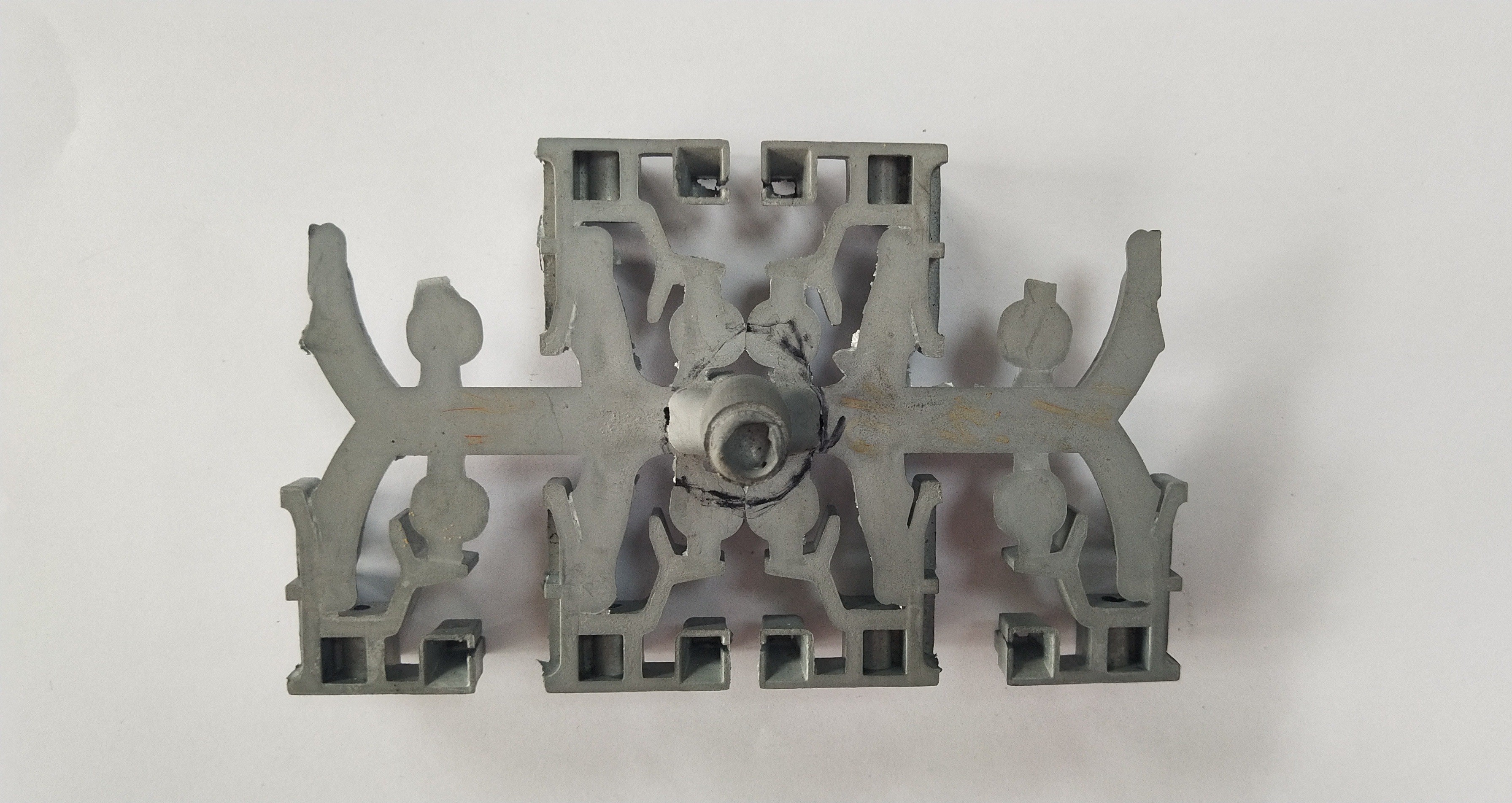 High Press ADC12 Die Casting Components Anodize Bead blasted