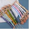 Buy cheap Toddlers Eco Friendly Silicone Pacifier Holder Beaded Pacifier Clip Heat from wholesalers