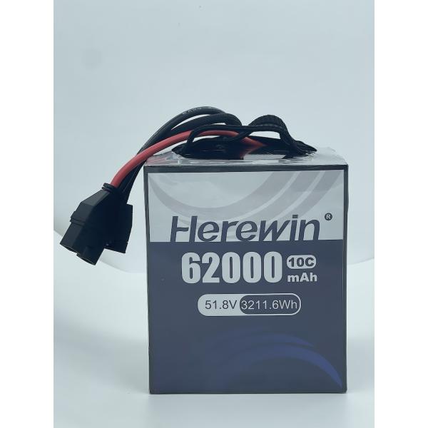 10C 62000mah Drone Lithium Battery 51.8V 14S Lithium Polymer Battery