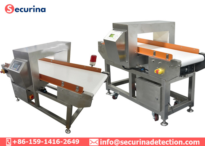 LCD Screen Industrial Metal Detector Conveyor 120W For Meat / Poultry / Seafood