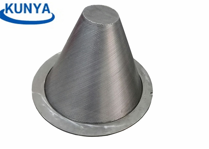Food Grade SUS304 Stainless Steel Cone Filter Square Wire Mesh Cylinder