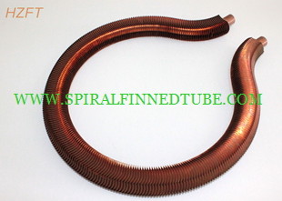 Extruded Copper / Cupronickel Finned Tube Coils For Water Heater Boiler