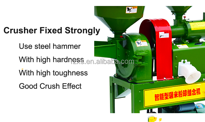 180kg/h Competitive Mini Auto Corn Rice Roller Milling Machine with Polishing Country