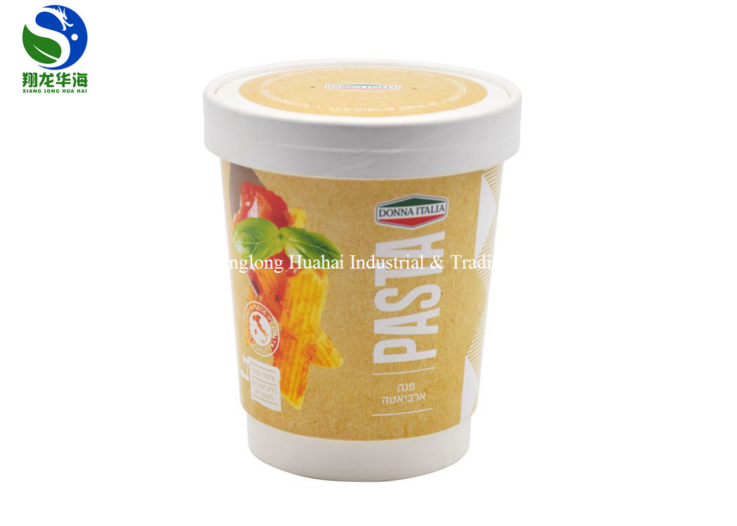 Kraft paper take away food packaging lunch box with transparent lids