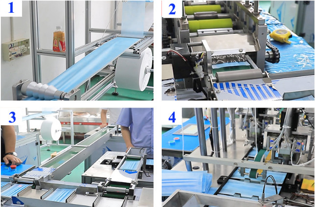 Easy working / free installat Surgical masks making machine, Online service mask machine