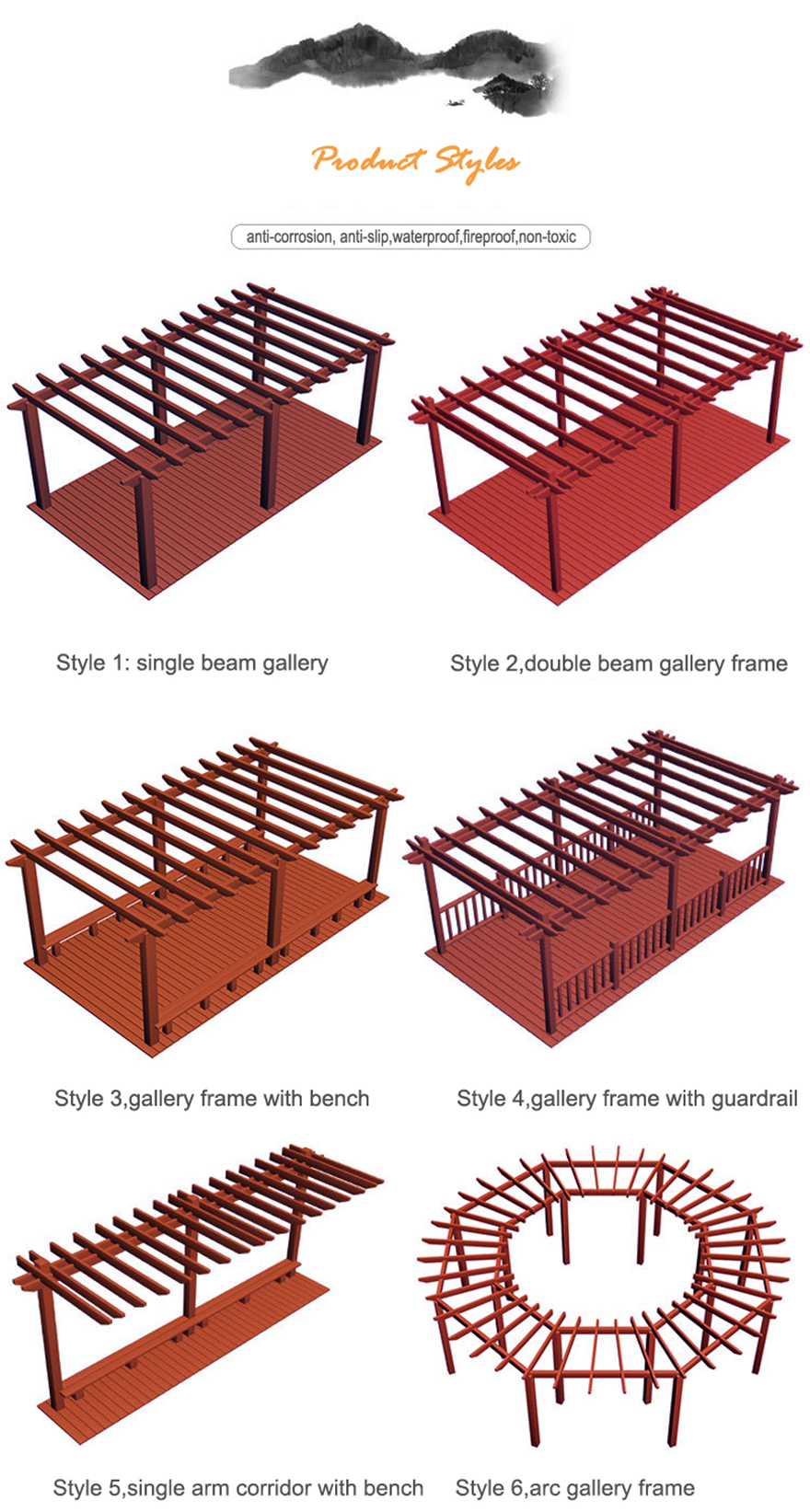 Outdoor Insect Prevention PVC Column Garden Arches and Arbors for Balcony Farm Park