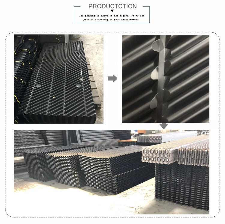 Plastic Sheet MC75V Cooling Tower Fill Material FRP Cooling Tower Media