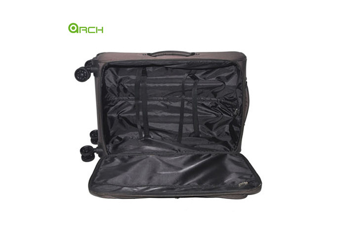 Classic Dobby Nylon Trolley Bag Trolley Soft Sided Luggage with Multi- Pockets