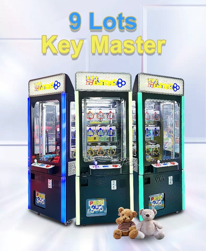 Coin Operated 9 Key Master Game Machine Claw Crane Machines