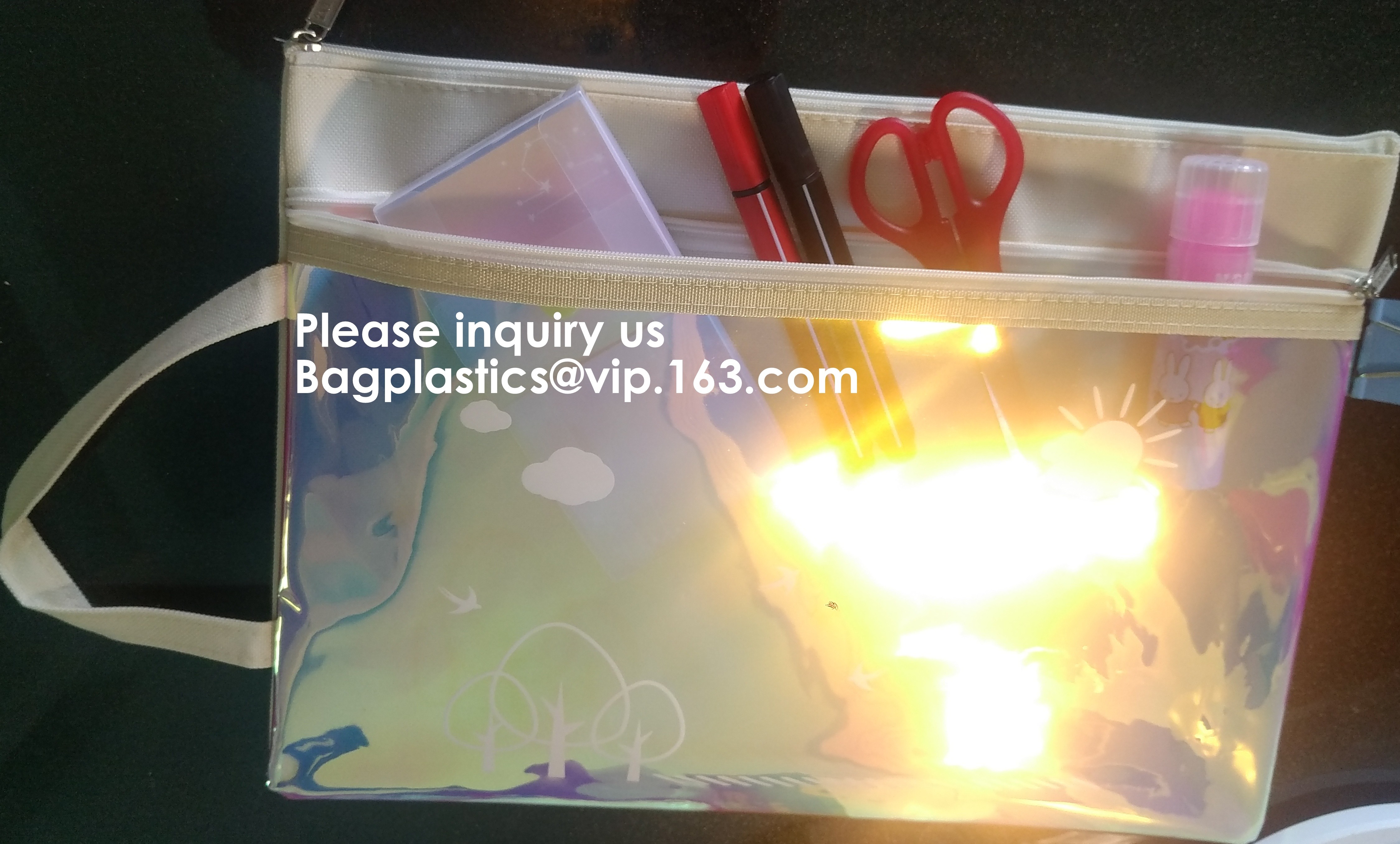 Resealable Clear Reclosable Stand Up Pouches Plastic Seal Zip Lock Bags Poly Bag,gridding document zip bag with metal ho