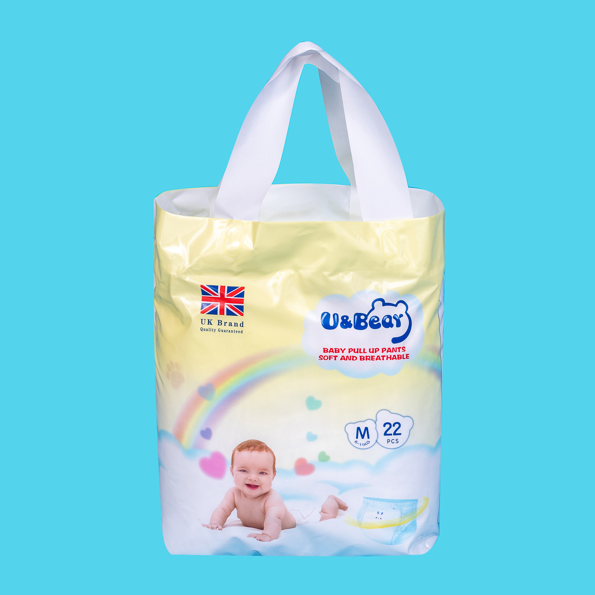 USA Imported Pulp Easy Up Diapers Organic Pull Up Diapers For Infants