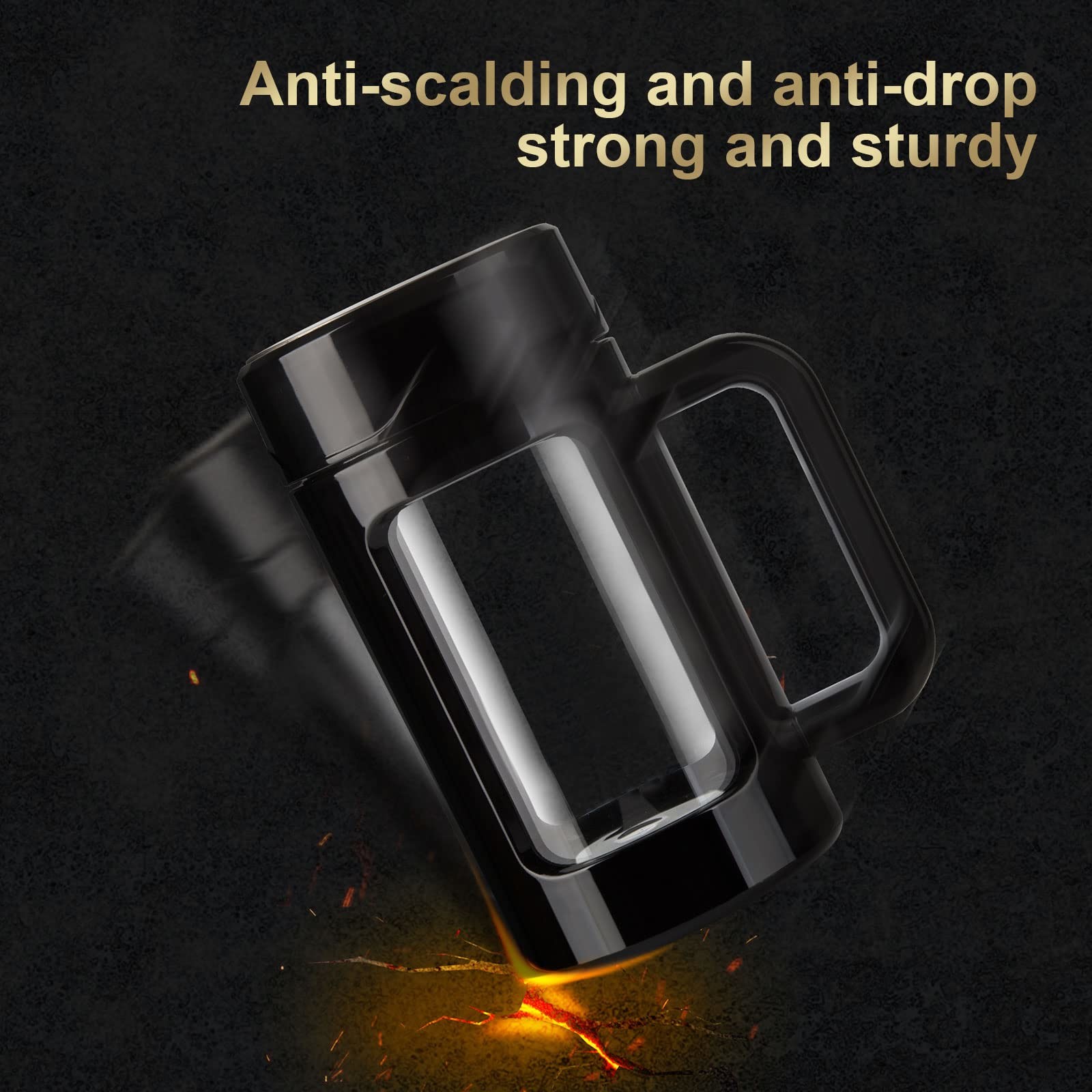 Multipurpose Office Business Gift Portable Glass Water Bottle With Handle Glass Bottle With Tea Strainer Unique Tea Separation Design And Functionalit