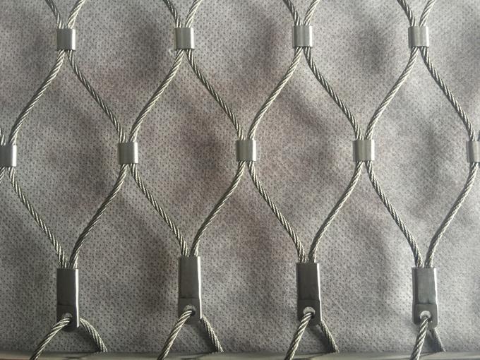 Classical Inox Balustrade Cable Mesh , X Tend Stainless Steel Rope Mesh Webnet 1