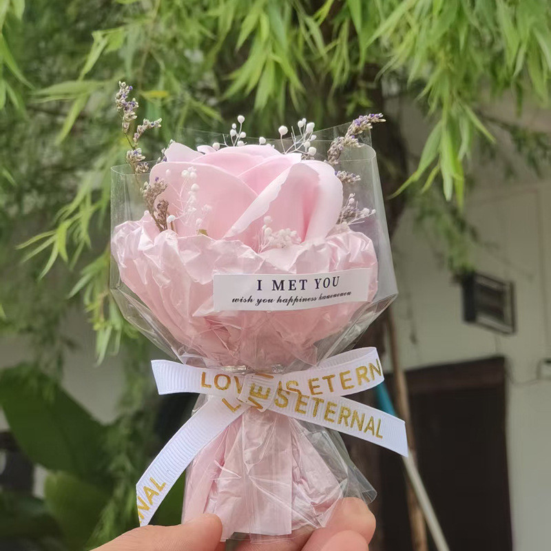 Starry Sky, Fragrant Wind, Rose, Mini Soap, Flower Bouquet, Birthday Gift, Handheld Gift, Car Decoration Ornament