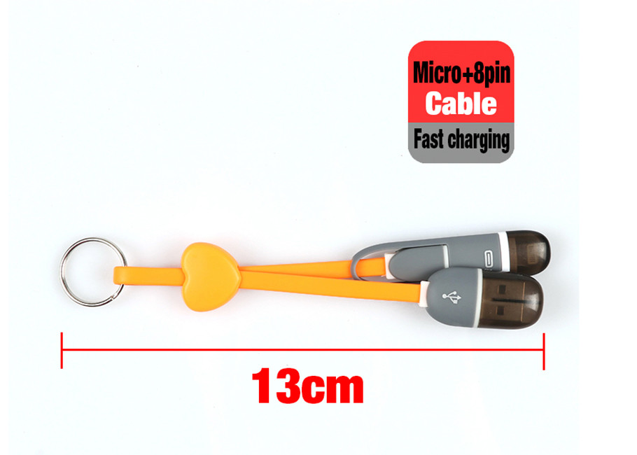 Core TPE 2 In 1 USB Extension Cord , IPhone Samsung Huawei Xiao Mi USB Extension Power Cable