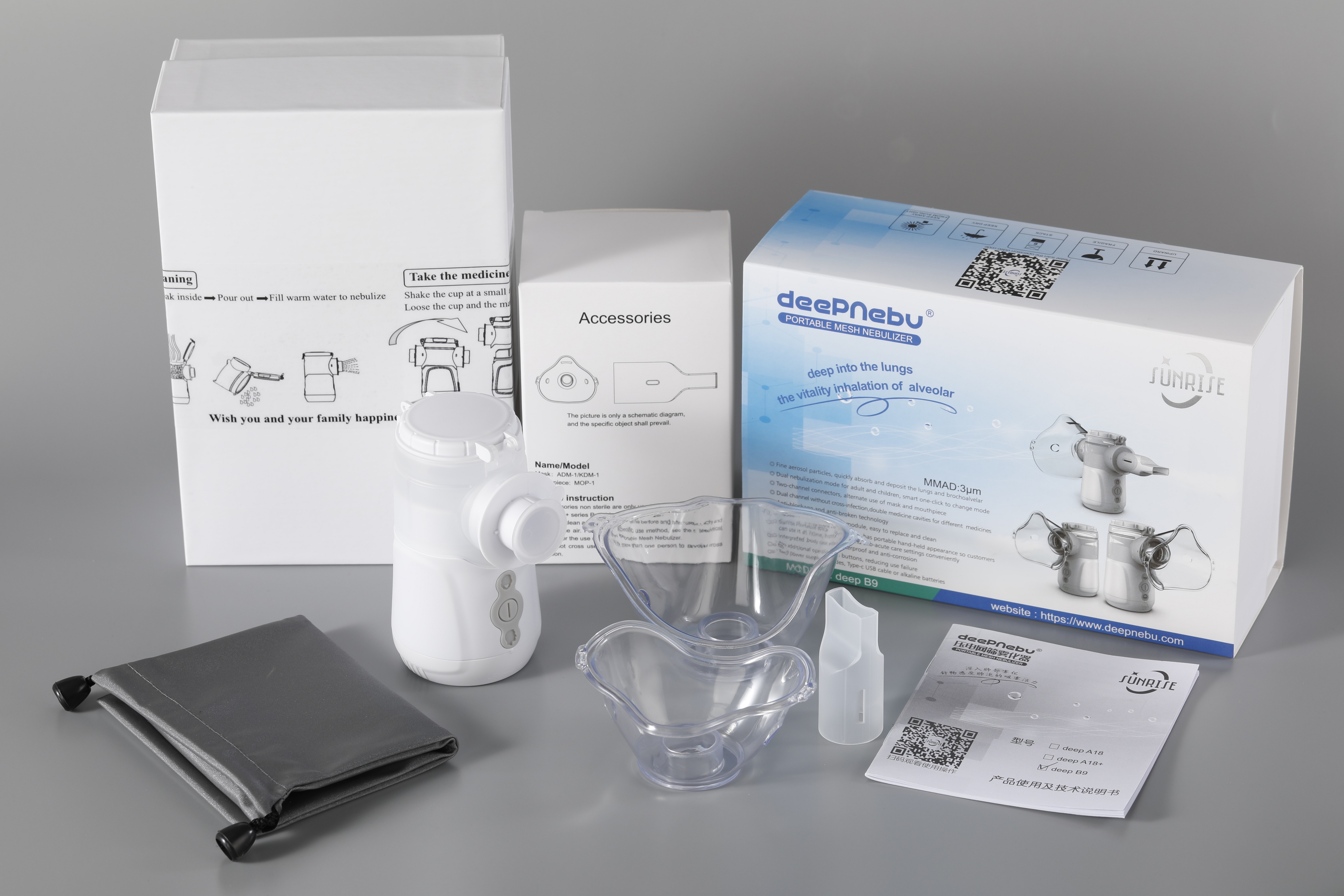 Baby Cough Medic Mesh Nebulizer Treatment Portable 3.13μm For Bronchiolitis
