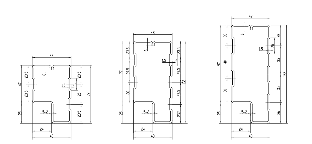 Mulit-size P beam machine