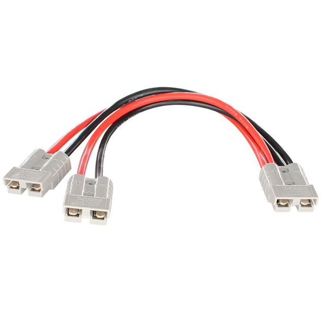 50 Quick 300mm Electric Wire Harness 600V Double Pole Connector