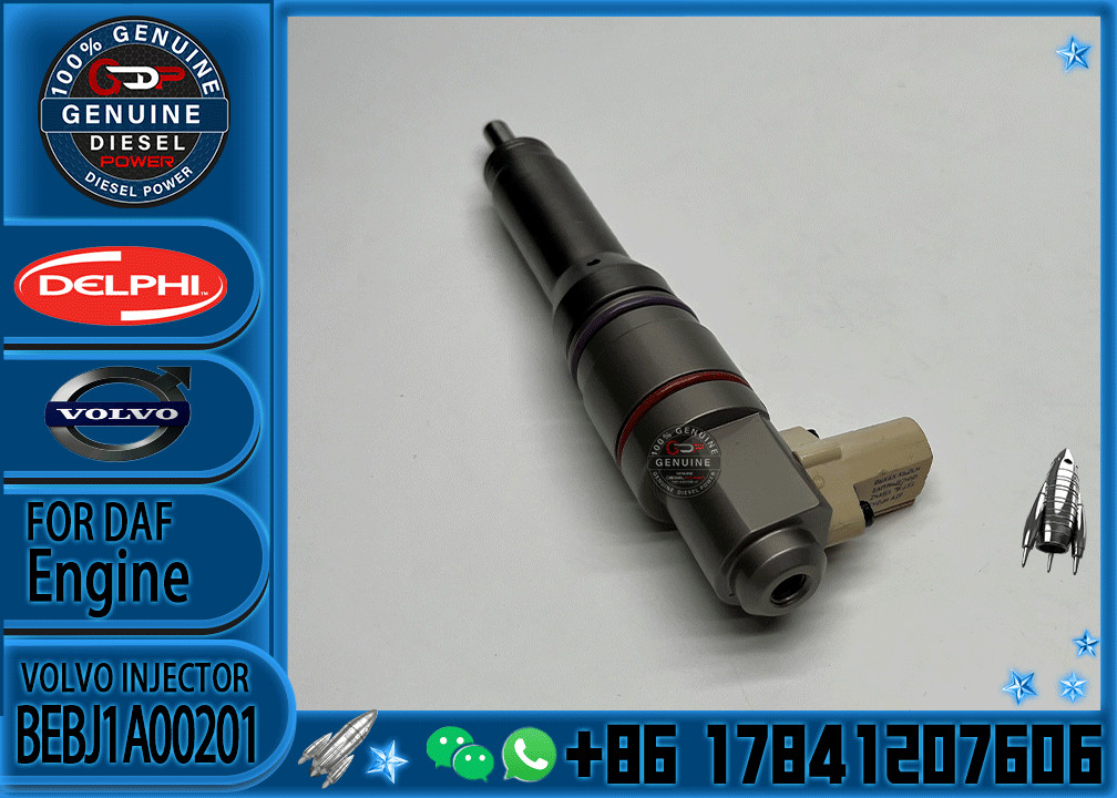 Common Rail Injector BEBJ1A00001 BEBJ1A00101 BEBJ1A00201 1725282 1905002 BEBJ1D00001 1925657 BEBJ1DO0003 For DAF CF85