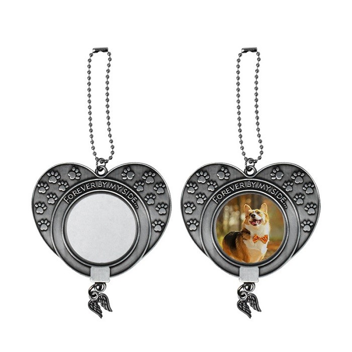 Sublimation Angel Wing Car Ornament Personalized Car Pendant