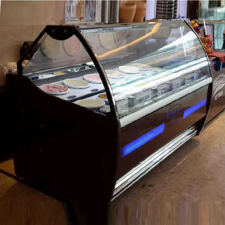 1.2m Marble Base Commercial Ice Cream Display Freezer