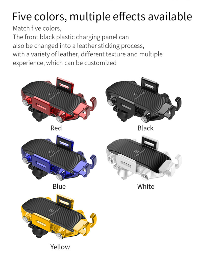 DOE 15W Fast Charging Qi Car Wireless Charger Holder