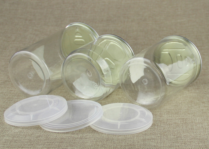 Food Grade Transparent PET Clear Plastic Cylinder for Dried Fruits and Nuts