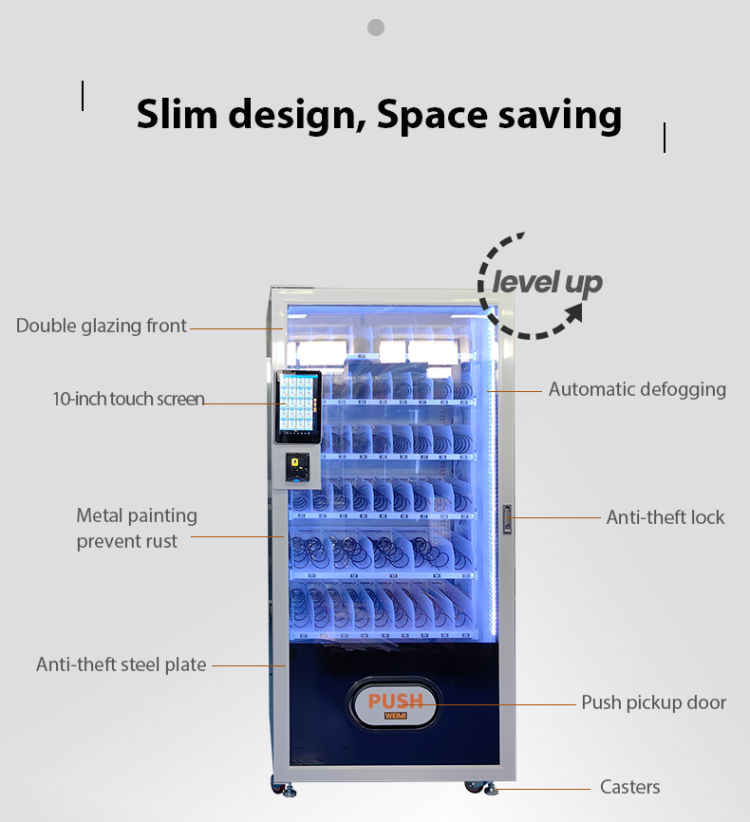 Slim Design Customized Debit Card Operated Automated Trading Card Vending Machine for Sale