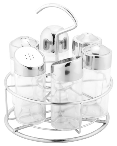 Salt and Pepper Shakers Soy Sauce and Oil Dispensers / High Transparent Glass Condiment Pots