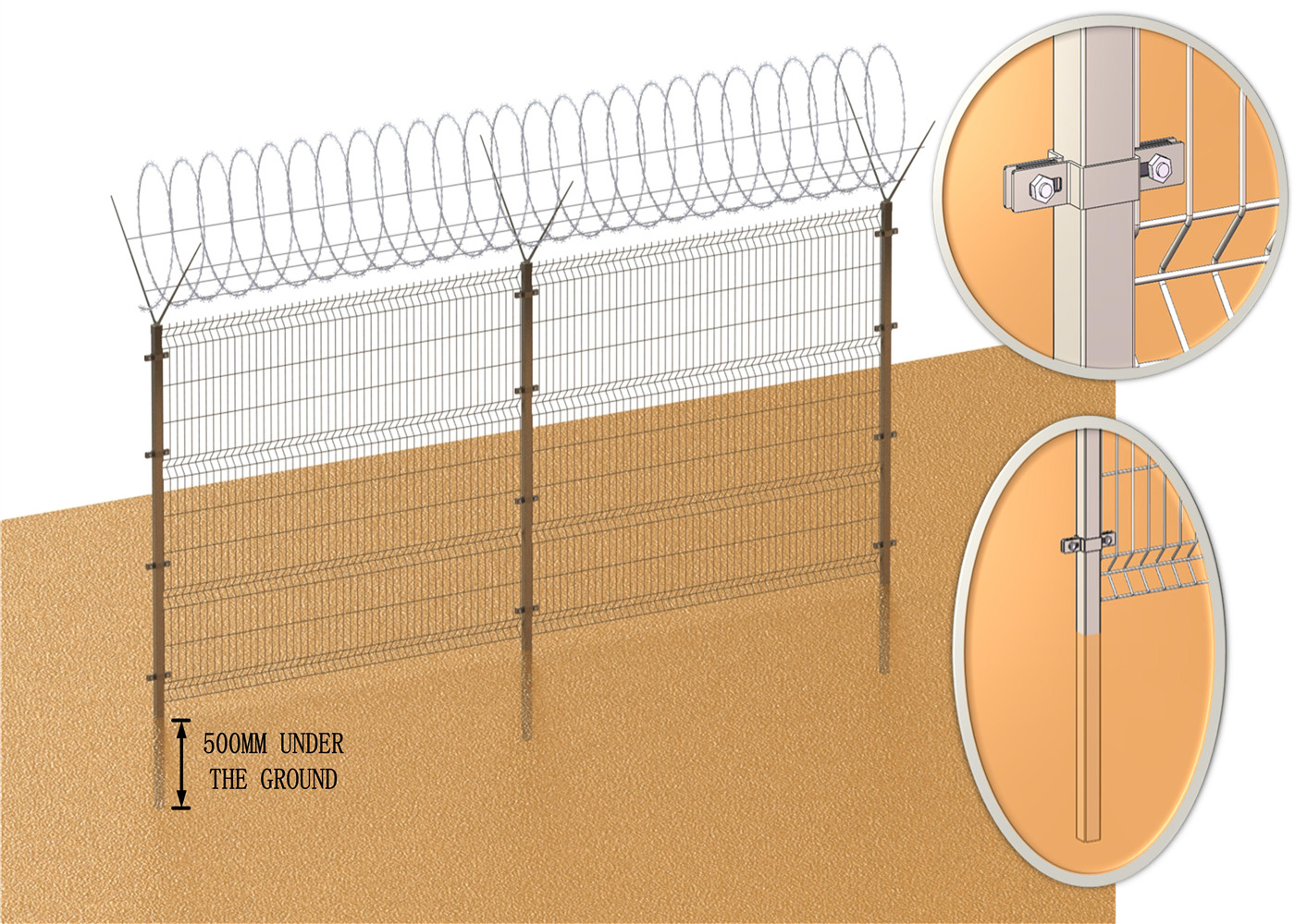 Galvanized/PVC welded wire fence garden fence 3d protecting fence welded protecting fence wire mesh protecting fence