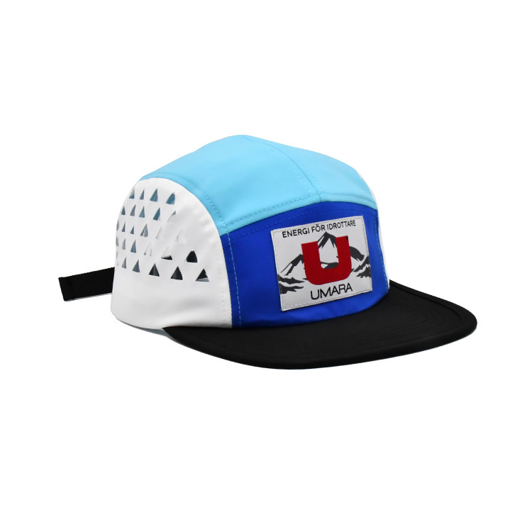 All Over Printing 5 Panel Sports Running Camper Hat OEM Rubber Printed Logo
