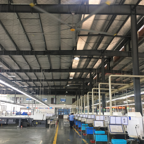 6Pcs Al-Mg Alloy Blades 6.1M/20FT High Volume Low Speed Industrial Ceiling Fan for Energy Mining Industry