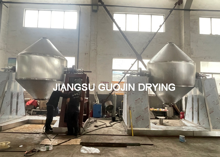 3-13rpm Double Cone Rotary Vacuum Dryer With Thermal Oil Heating